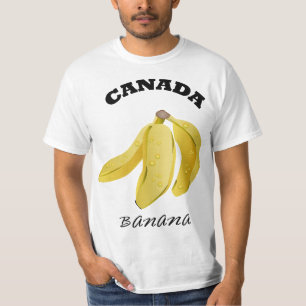 Kanada-Banane-Themen-Shirt T-Shirt