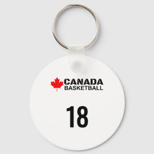 Kanada Basketball Nummer 18 Design Geschenkidee Schlüsselanhänger