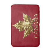 Kanada Bath Mat Gold Custom Canada Souvenir Dekor Badematte (Vorderseite Vertikal)