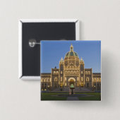 Kanada, BC, Victoria, BC Legislature Gebäude: Button (Vorne & Hinten)