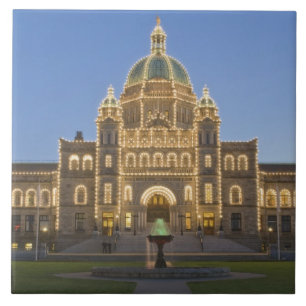 Kanada, BC, Victoria, BC Legislaturgebäude bei Fliese