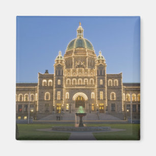 Kanada, BC, Victoria, BC Legislaturgebäude bei Magnet