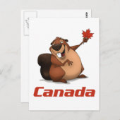 Kanada Beaver Postcard Postkarte (Vorne/Hinten)