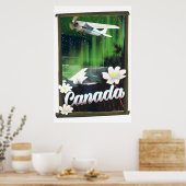 Kanada Berg Reiseplakat Poster (Küche)