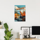 Kanada Berge Puma Reiseplakat Poster (Heimbüro)