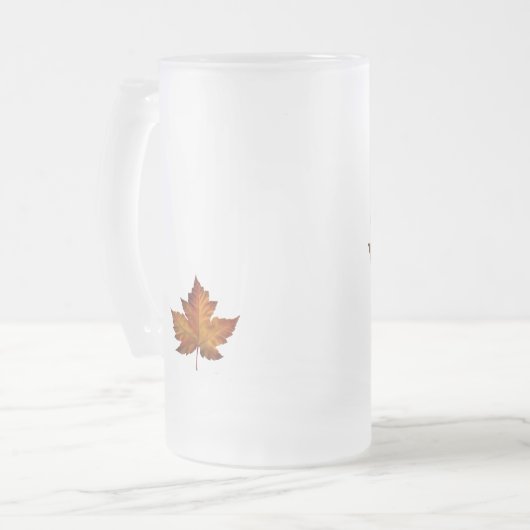 Kanada Bier Tasse Herbst Kanada Souvenirbrille (Vorderseite Links)
