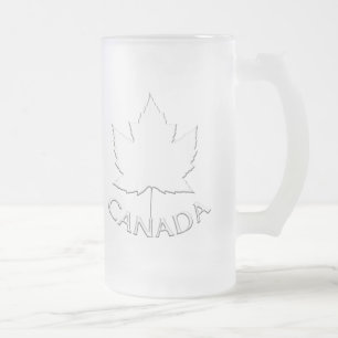 Kanada Bierkrug Kanada Ahornblatt Souvenir Gläser Mattglas Bierglas