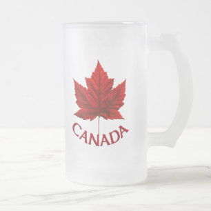 Kanada Bierkrug Kanada Ahornblatt Souvenir Gläser Mattglas Bierglas