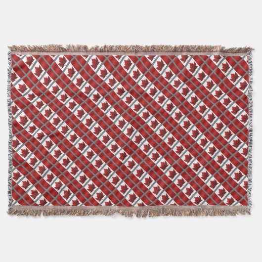 Kanada Blanket Kanada Flagge Souvenir Throw Decke (Vorderseite)