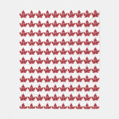 Kanada Blanket Retro Kanada Souvenir Blanket Fleecedecke (Vorderseite)