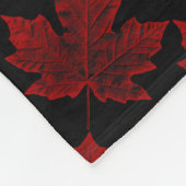 Kanada Blanket Retro Kanada Souvenir Blanket Fleecedecke (Ecke)