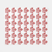 Kanada Blanket Retro Kanada Souvenir Blanket Fleecedecke (Vorderseite (Horizontal))