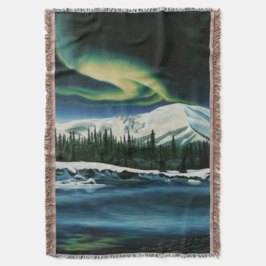 Kanada Blanket Yukon Landscape Souvenir Throw Decke (Vorderseite Vertikal)