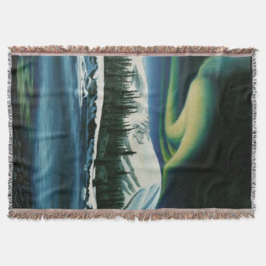Kanada Blanket Yukon Landscape Souvenir Throw Decke (Vorderseite)