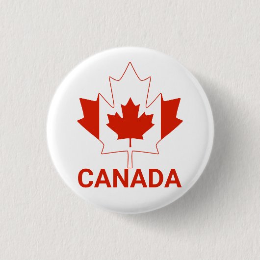 Kanada-Blatt Button (Vorderseite)