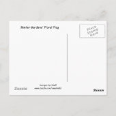 Kanada-Blumenflagge Postkarte (Rückseite)