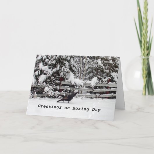 Kanada Boxtag Grußkarte Türkei Karte (Vorderseite)