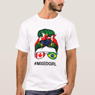 Kanada Brasilien Flaggenkanadische brasilianische  T-Shirt