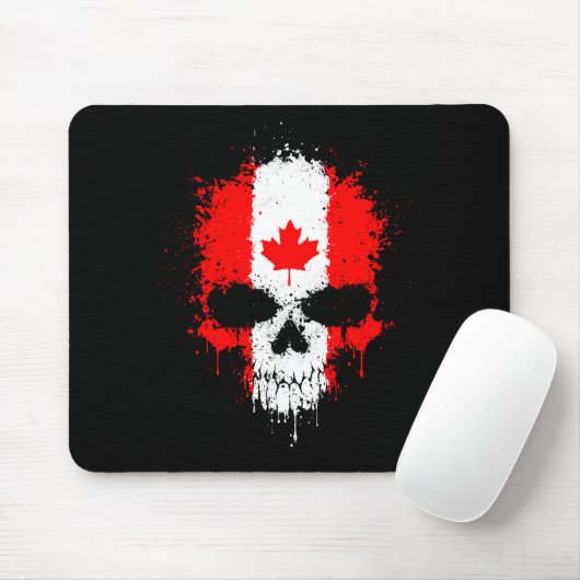 Kanada-Bratenfett-Spritzer-Schädel Mousepad (Mit Mouse)