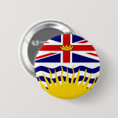 Kanada-Britisch-Columbia-Flagge Button (Vorne & Hinten)
