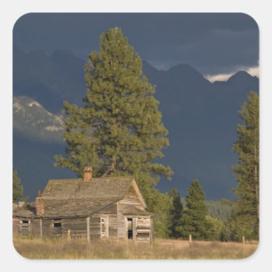 Kanada, British Columbia, Kootenay Rockies, Quadratischer Aufkleber