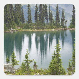 Kanada, British Columbia, Revelstoke National Quadratischer Aufkleber