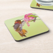 Kanada, British Columbia, Rufous Hummingbird Untersetzer (Linke Seite)
