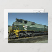 Kanada, British Columbia, Ry MLW M630 Postkarte (Vorne/Hinten)