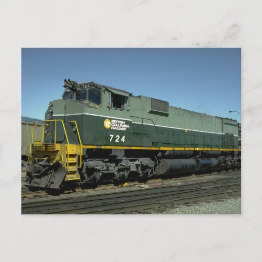 Kanada, British Columbia, Ry MLW M630 Postkarte (Vorderseite)