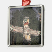 Kanada, British Columbia, Vancouver.  Native Silbernes Ornament (Links)