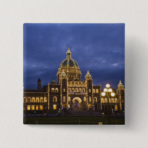 KANADA, British Columbia, Victoria. Abend, Button
