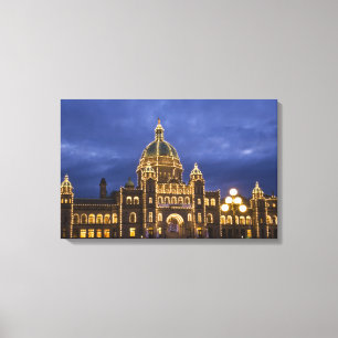 KANADA, British Columbia, Victoria. Abend, Leinwanddruck