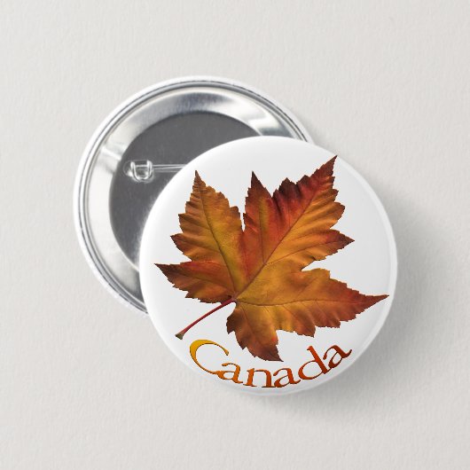 Kanada Button Canada Maple Leaf Souvenir Buttons (Vorne & Hinten)