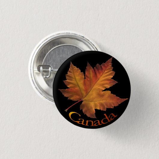 Kanada Button Canada Maple Leaf Souvenir Buttons (Vorne & Hinten)