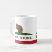 Kanada: California Flag Beaver Kaffeetasse (Vorderseite Links)