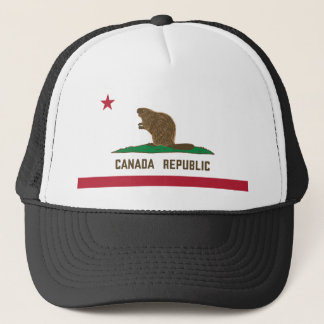 Kanada: California Flag Beaver Truckerkappe