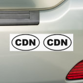 Kanada - CDN - Euro-Stil Autoaufkleber (Auf Auto)