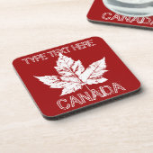 Kanada Coaster Retro Custom Kanada Untersetzer (Linke Seite)