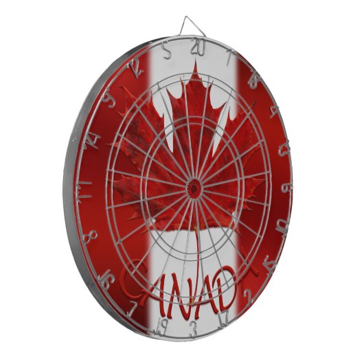 Kanada Dartboard Canada Flag Souvenir Dartboards Dartscheibe (Vorderseite Links)