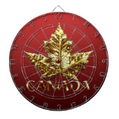 Kanada Dartboard Gold Canada Souvenir Dartboards Dartscheibe (vorne)