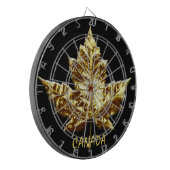 Kanada Dartboard Gold Canada Souvenir Dartboards Dartscheibe (Vorderseite Links)
