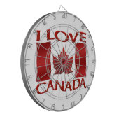 Kanada Dartboard I Liebe Canada Souvenir Dartboard Dartscheibe (Vorderseite Links)