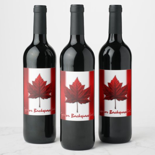 Kanada Day Beer Labels Custom Canada Liquor Flasch Weinetikett (Flaschen)