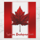 Kanada Day Beer Labels Custom Canada Liquor Flasch Weinetikett (Einzelnes Label)