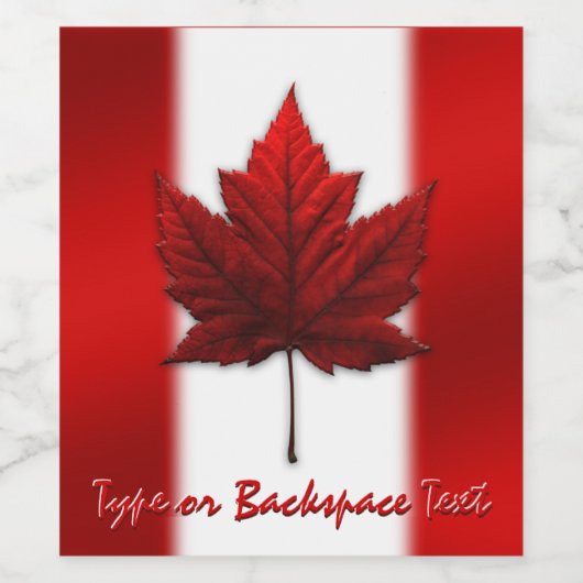 Kanada Day Beer Labels Custom Canada Liquor Flasch Weinetikett (Einzelnes Label)
