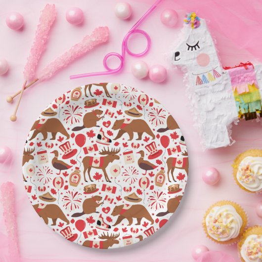 Kanada Day Canadian Pappteller (Party)