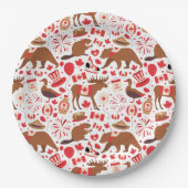 Kanada Day Canadian Pappteller (Vorderseite)