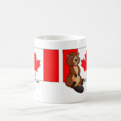 Kanada Day Est. 1867 Flagge und Biber Kaffeetasse (Mittel)