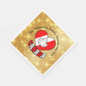 Kanada Day Gold Party Personalisierung Jahr Serviette (Ecke)