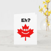 Kanada Day lächelt Ahornleaf-Karte Karte (Gelbe Blume)